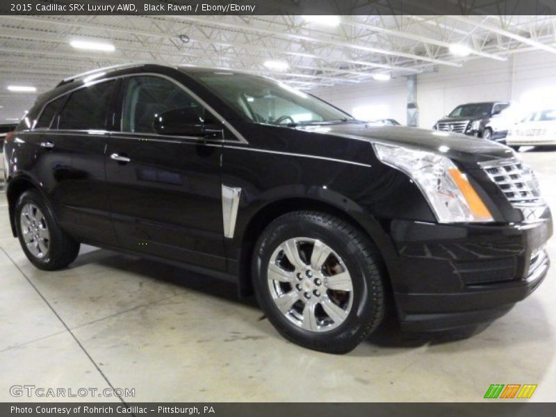 Black Raven / Ebony/Ebony 2015 Cadillac SRX Luxury AWD