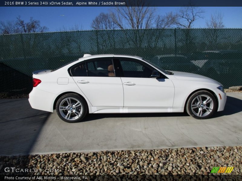 Alpine White / Saddle Brown 2016 BMW 3 Series 340i xDrive Sedan