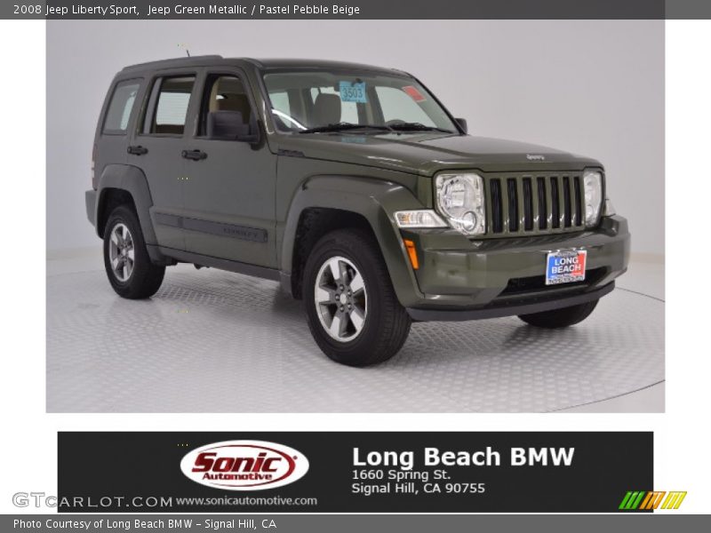 Jeep Green Metallic / Pastel Pebble Beige 2008 Jeep Liberty Sport