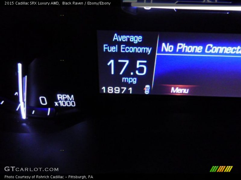 Black Raven / Ebony/Ebony 2015 Cadillac SRX Luxury AWD