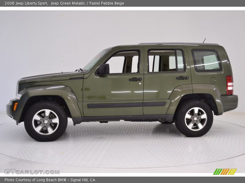 Jeep Green Metallic / Pastel Pebble Beige 2008 Jeep Liberty Sport