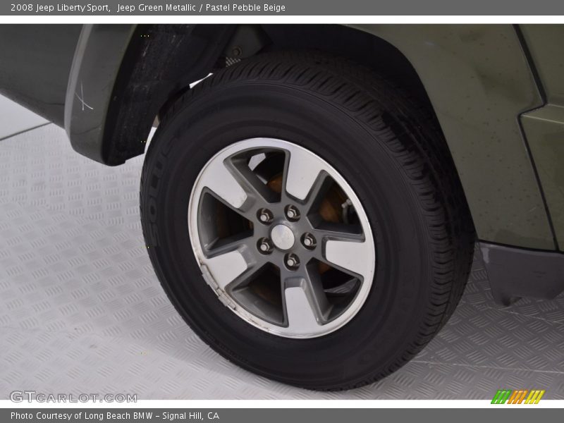 Jeep Green Metallic / Pastel Pebble Beige 2008 Jeep Liberty Sport