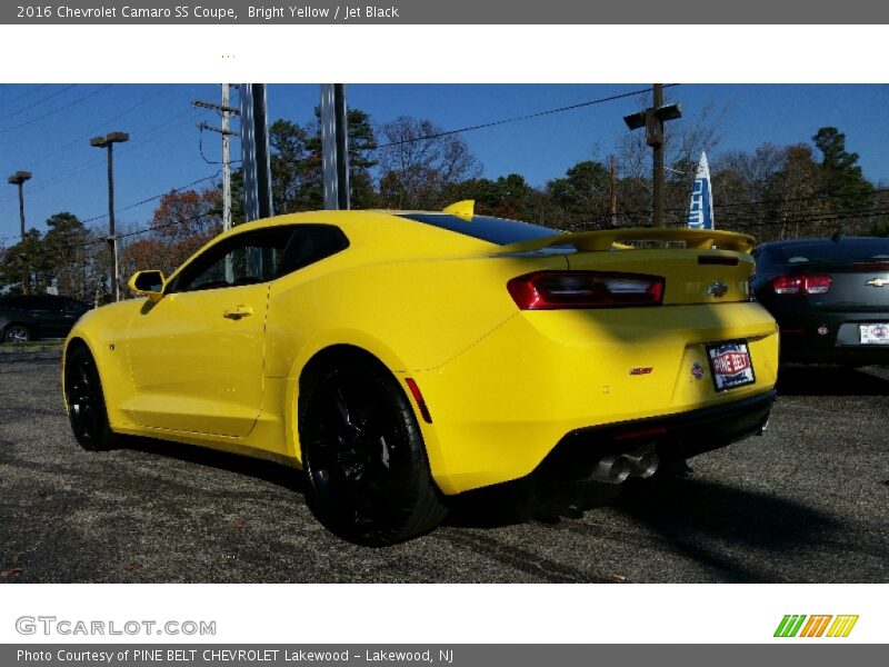 Bright Yellow / Jet Black 2016 Chevrolet Camaro SS Coupe