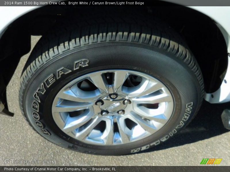Bright White / Canyon Brown/Light Frost Beige 2014 Ram 1500 Big Horn Crew Cab