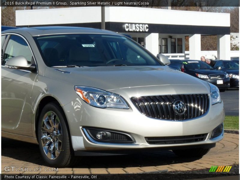 Sparkling Silver Metallic / Light Neutral/Cocoa 2016 Buick Regal Premium II Group