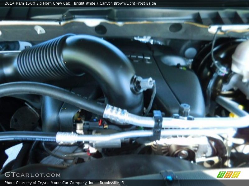 Bright White / Canyon Brown/Light Frost Beige 2014 Ram 1500 Big Horn Crew Cab