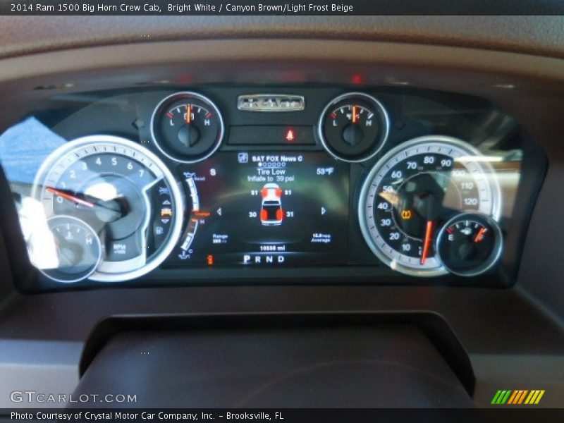 Bright White / Canyon Brown/Light Frost Beige 2014 Ram 1500 Big Horn Crew Cab