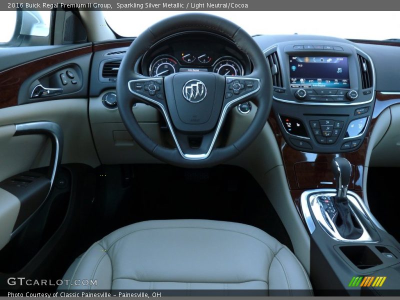 Sparkling Silver Metallic / Light Neutral/Cocoa 2016 Buick Regal Premium II Group