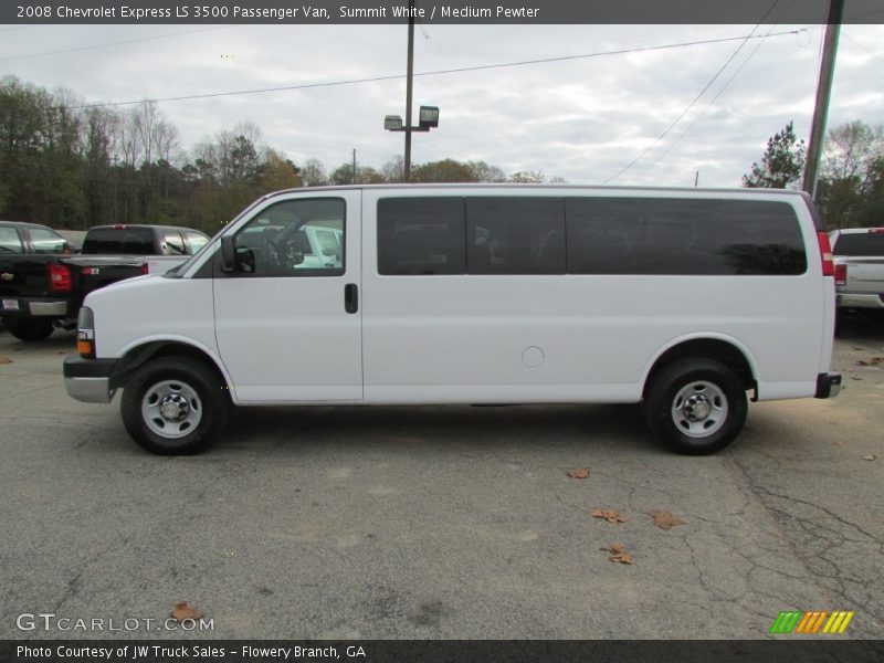 Summit White / Medium Pewter 2008 Chevrolet Express LS 3500 Passenger Van
