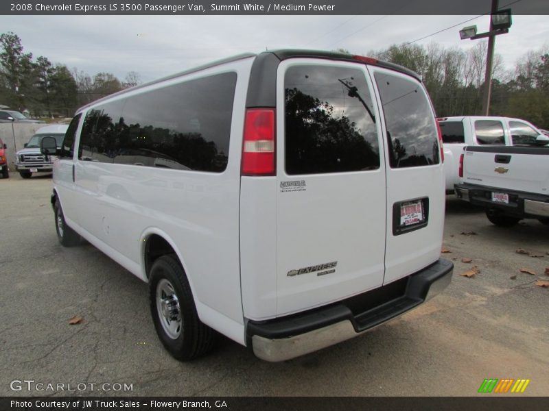 Summit White / Medium Pewter 2008 Chevrolet Express LS 3500 Passenger Van