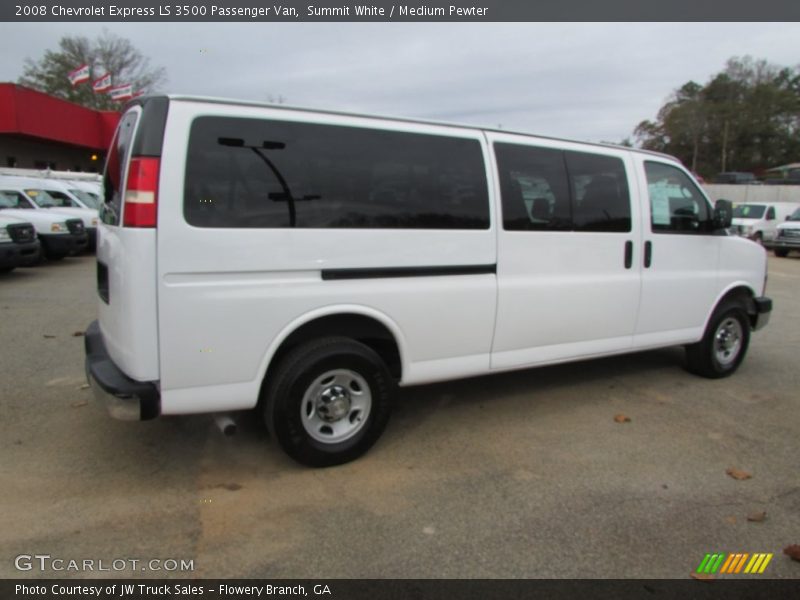 Summit White / Medium Pewter 2008 Chevrolet Express LS 3500 Passenger Van