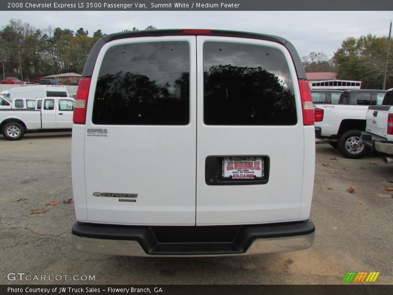 Summit White / Medium Pewter 2008 Chevrolet Express LS 3500 Passenger Van