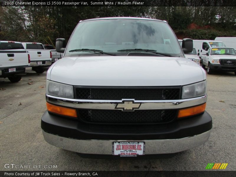 Summit White / Medium Pewter 2008 Chevrolet Express LS 3500 Passenger Van