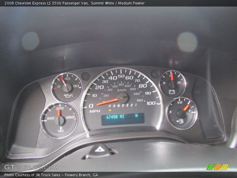 Summit White / Medium Pewter 2008 Chevrolet Express LS 3500 Passenger Van