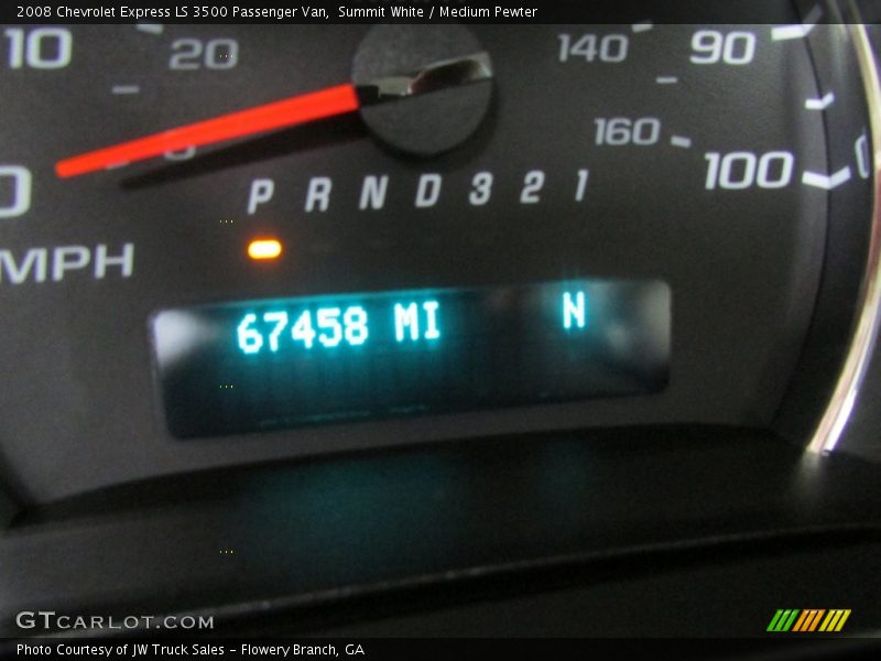Summit White / Medium Pewter 2008 Chevrolet Express LS 3500 Passenger Van
