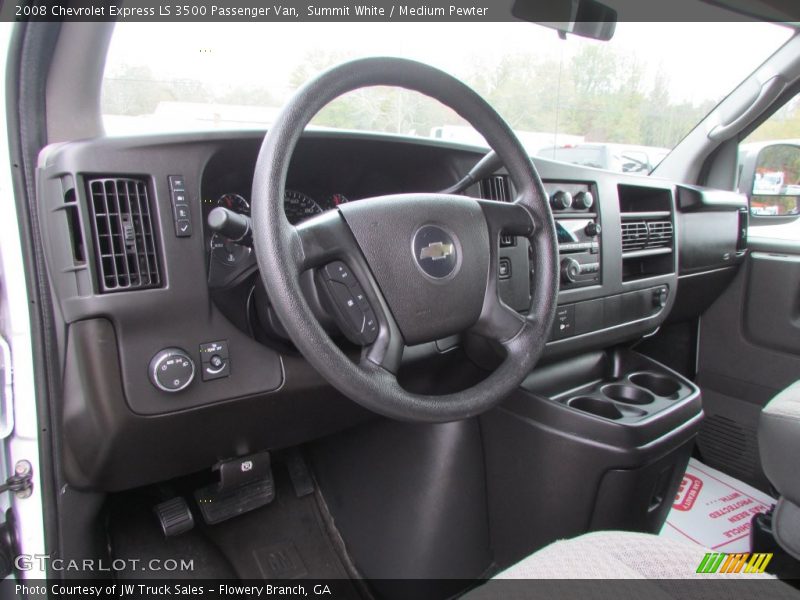 Summit White / Medium Pewter 2008 Chevrolet Express LS 3500 Passenger Van