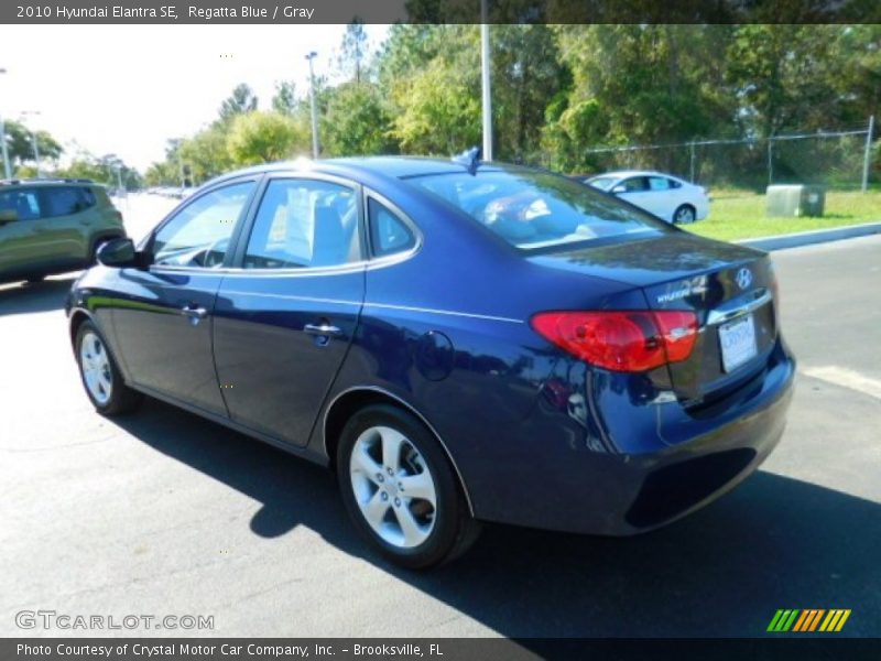 Regatta Blue / Gray 2010 Hyundai Elantra SE