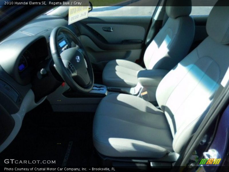 Regatta Blue / Gray 2010 Hyundai Elantra SE