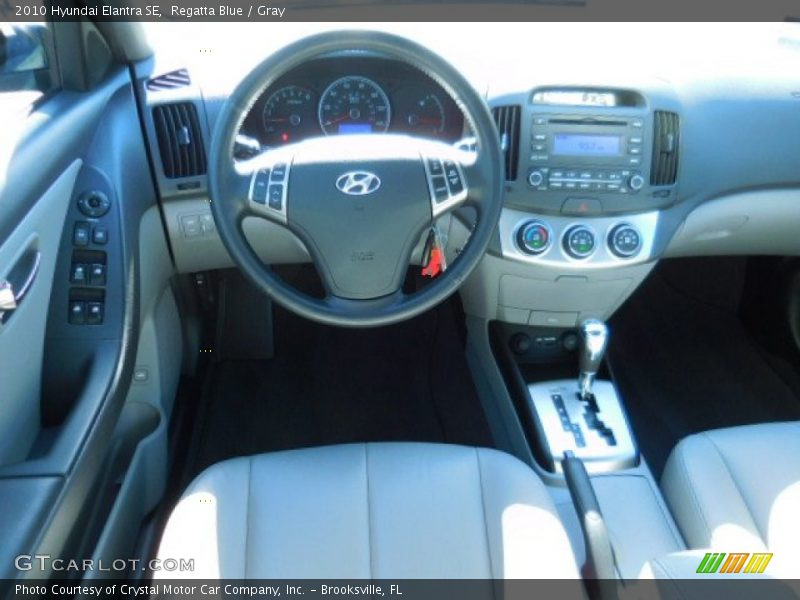 Regatta Blue / Gray 2010 Hyundai Elantra SE