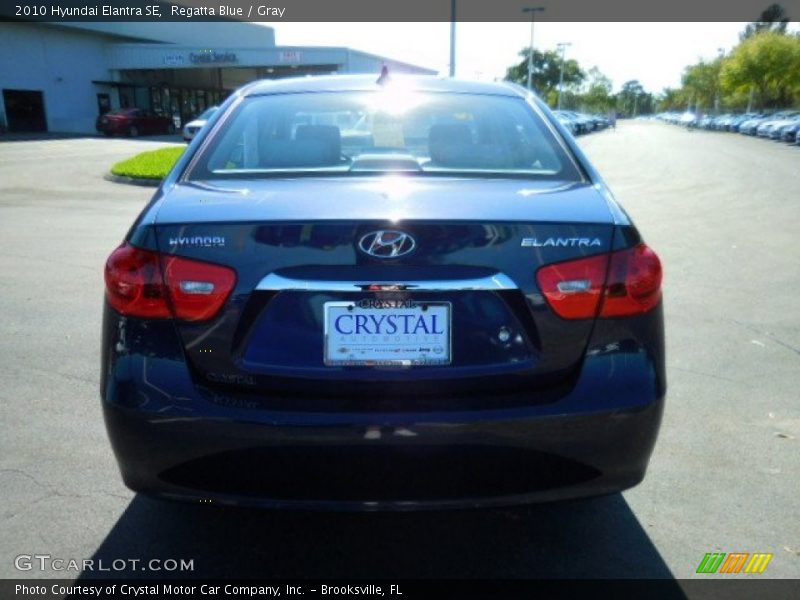 Regatta Blue / Gray 2010 Hyundai Elantra SE