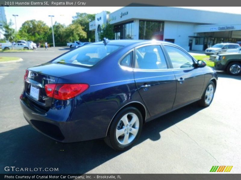 Regatta Blue / Gray 2010 Hyundai Elantra SE