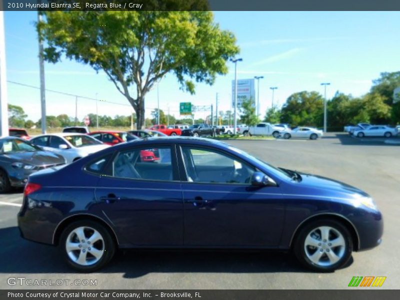 Regatta Blue / Gray 2010 Hyundai Elantra SE