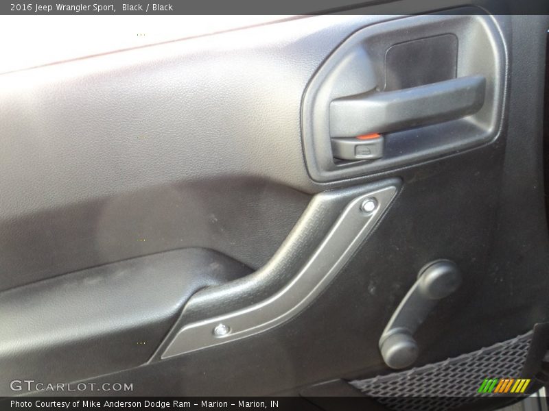 Black / Black 2016 Jeep Wrangler Sport