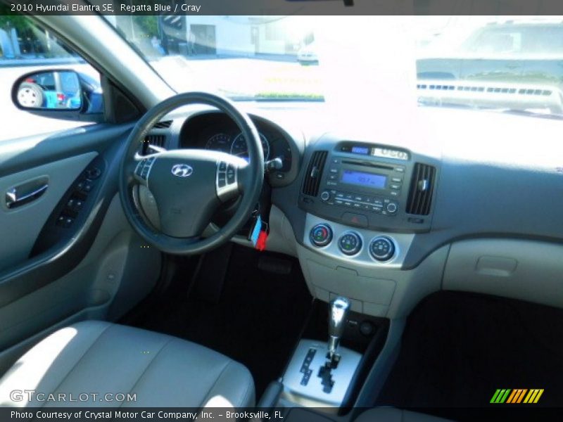 Regatta Blue / Gray 2010 Hyundai Elantra SE