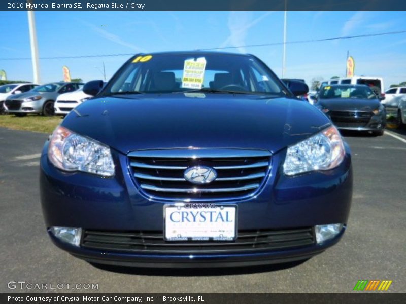 Regatta Blue / Gray 2010 Hyundai Elantra SE