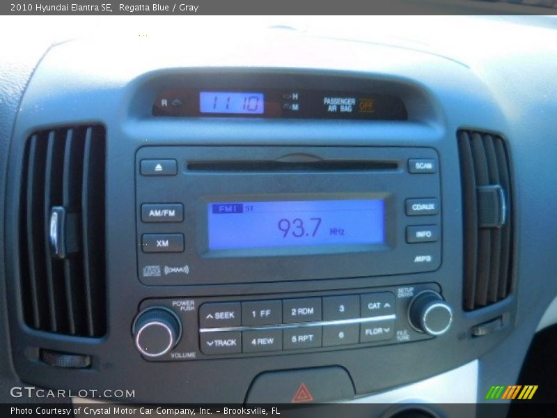 Regatta Blue / Gray 2010 Hyundai Elantra SE