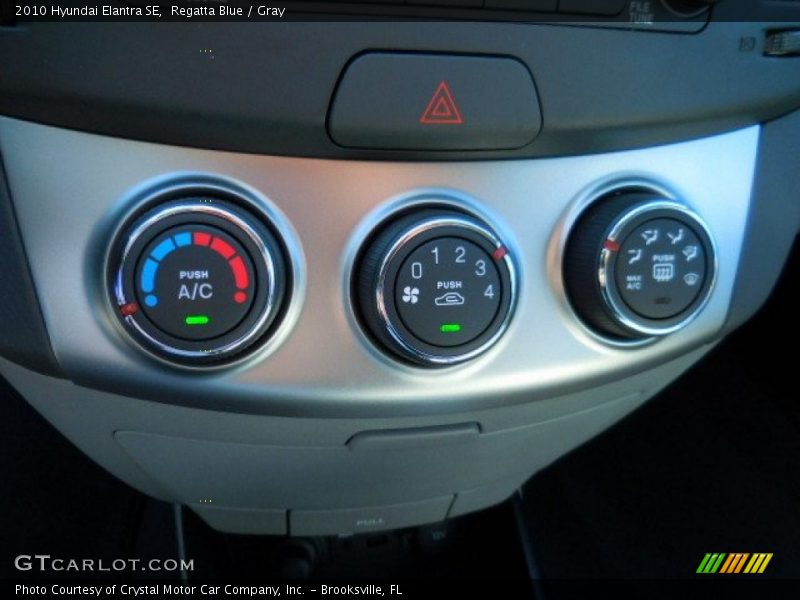 Regatta Blue / Gray 2010 Hyundai Elantra SE