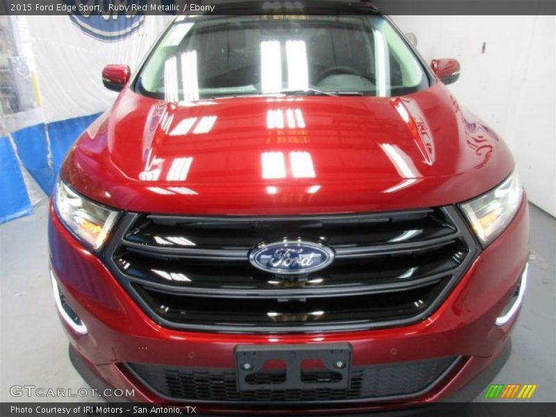 Ruby Red Metallic / Ebony 2015 Ford Edge Sport