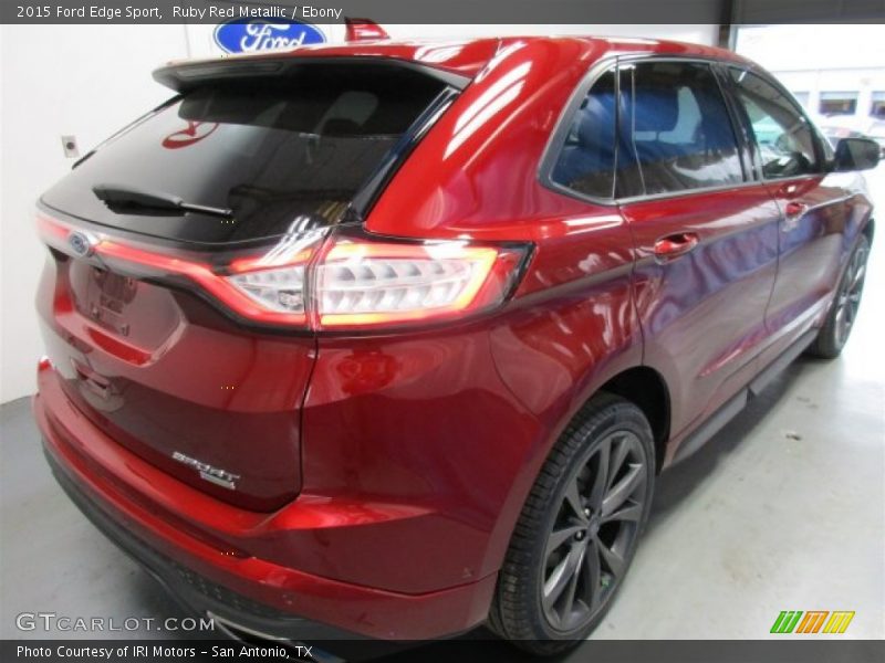 Ruby Red Metallic / Ebony 2015 Ford Edge Sport