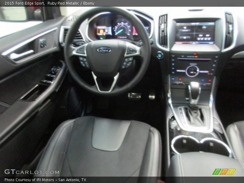 Ruby Red Metallic / Ebony 2015 Ford Edge Sport