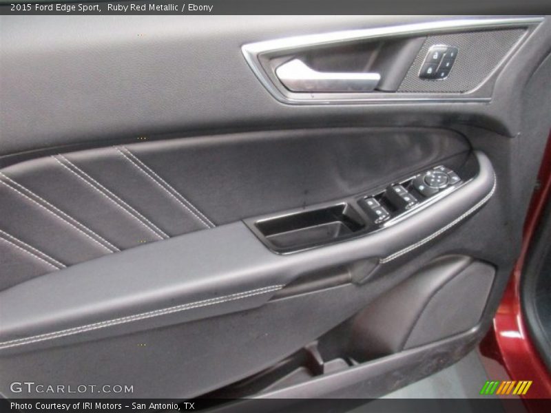 Ruby Red Metallic / Ebony 2015 Ford Edge Sport