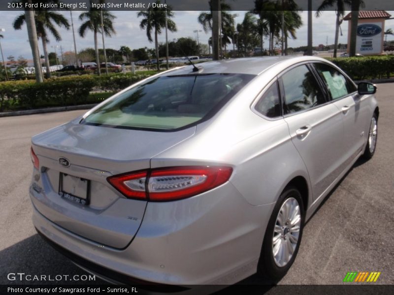 Ingot Silver Metallic / Dune 2015 Ford Fusion Energi SE