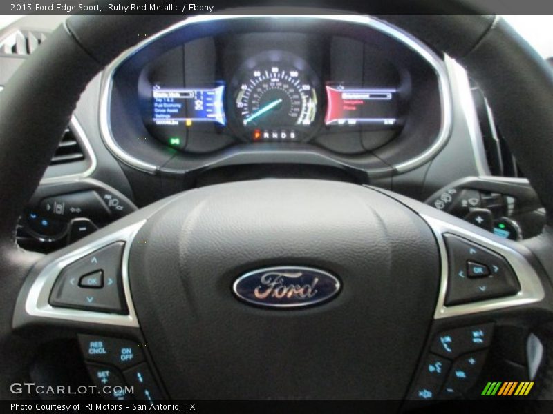 Ruby Red Metallic / Ebony 2015 Ford Edge Sport