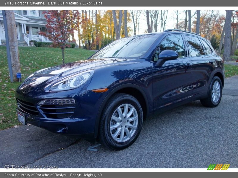 Dark Blue Metallic / Luxor Beige 2013 Porsche Cayenne