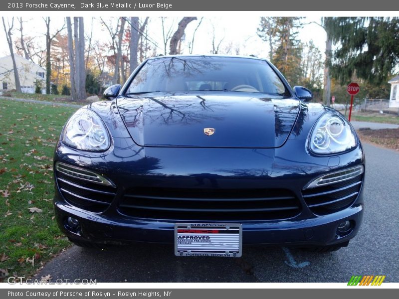 Dark Blue Metallic / Luxor Beige 2013 Porsche Cayenne