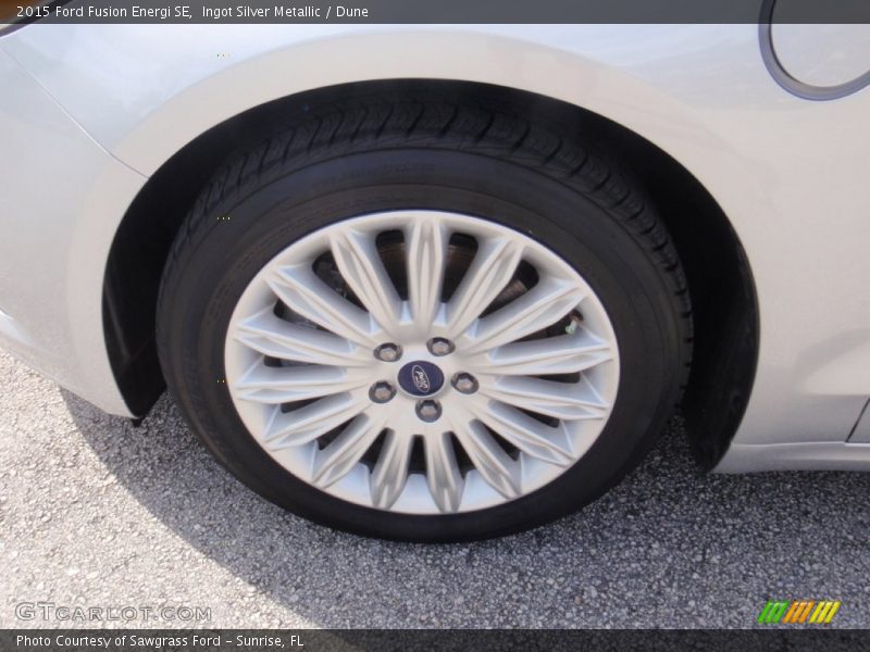 Ingot Silver Metallic / Dune 2015 Ford Fusion Energi SE