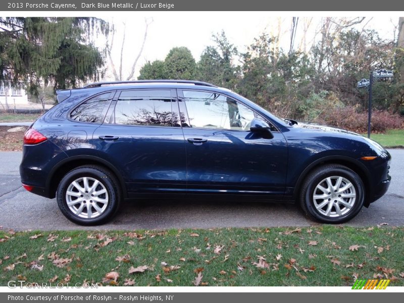 Dark Blue Metallic / Luxor Beige 2013 Porsche Cayenne