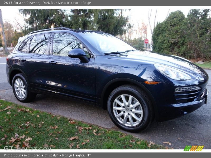 Dark Blue Metallic / Luxor Beige 2013 Porsche Cayenne