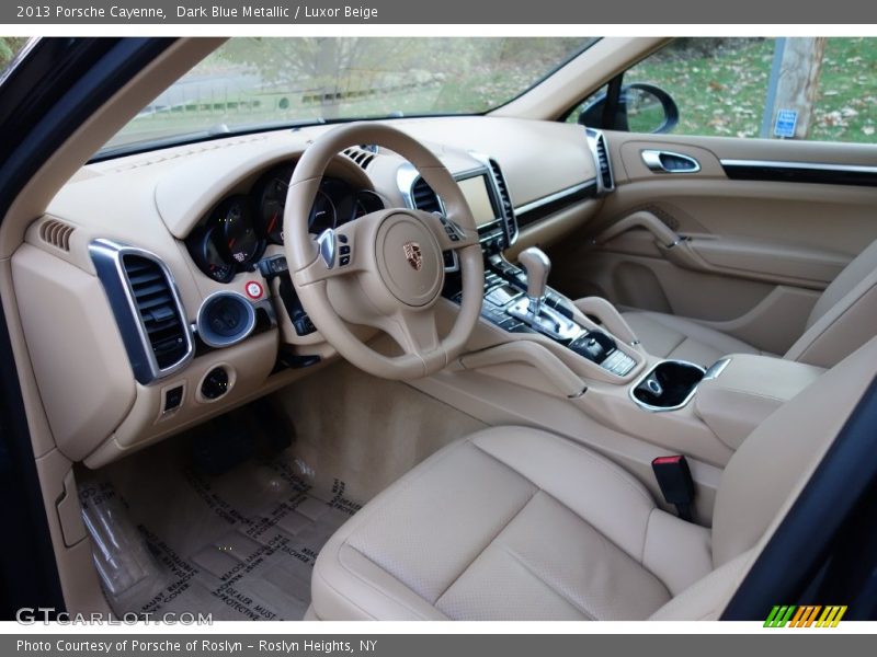 Dark Blue Metallic / Luxor Beige 2013 Porsche Cayenne