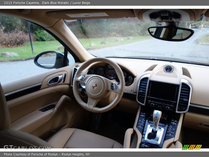 Dark Blue Metallic / Luxor Beige 2013 Porsche Cayenne