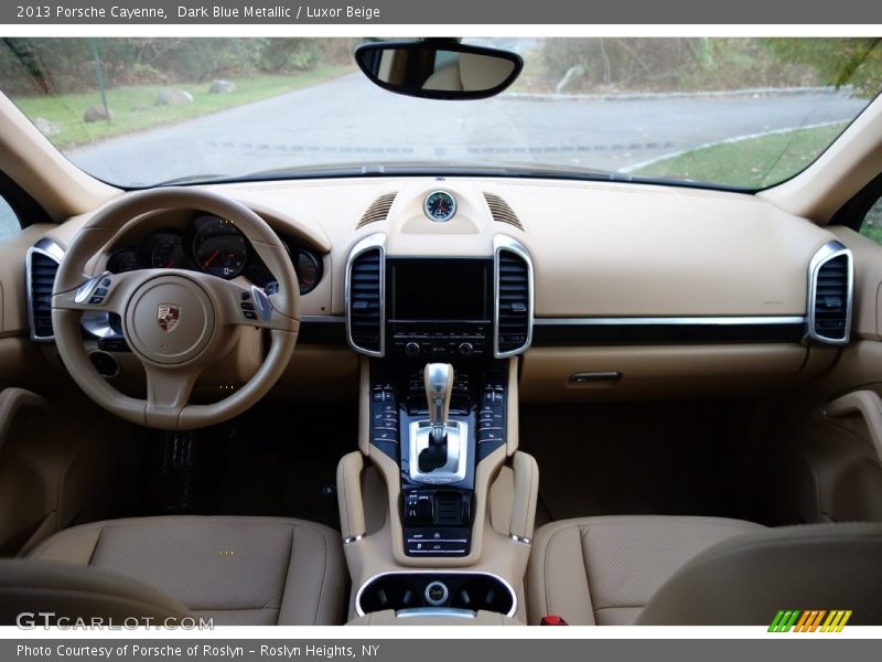 Dark Blue Metallic / Luxor Beige 2013 Porsche Cayenne