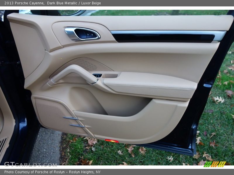 Dark Blue Metallic / Luxor Beige 2013 Porsche Cayenne