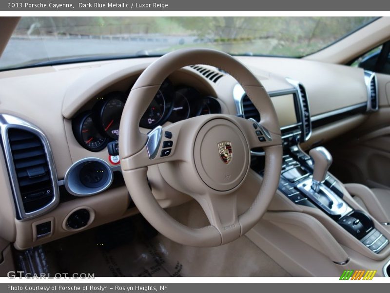 Dark Blue Metallic / Luxor Beige 2013 Porsche Cayenne