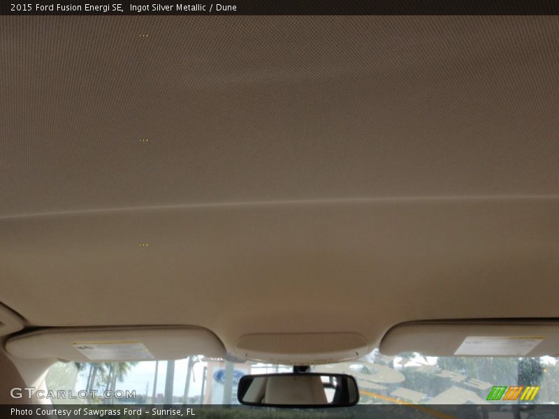 Ingot Silver Metallic / Dune 2015 Ford Fusion Energi SE