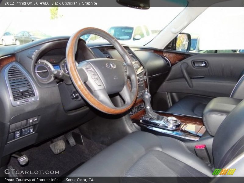 Black Obsidian / Graphite 2012 Infiniti QX 56 4WD
