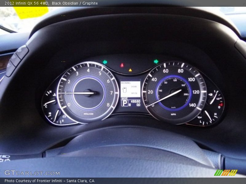 Black Obsidian / Graphite 2012 Infiniti QX 56 4WD